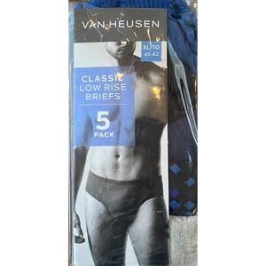 M2-87 VAN HEUSEN NWT Men's Underwear Classic Cotton Briefs 5PACK XL